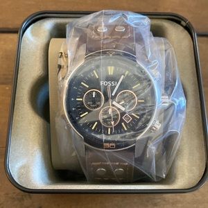Fossil Chronograph Leather Strap